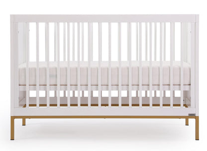 dadada Chicago 3-in-1 Crib - White / Gold - 13191-DA