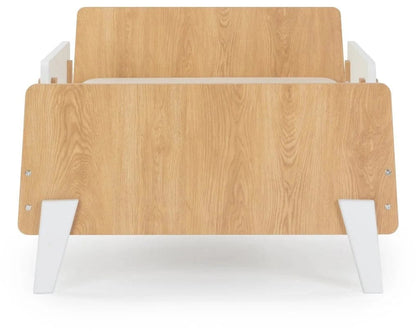 dadada Fun Bed, Twin Size - White / Red Oak (2 Boxes) - 90161-DA