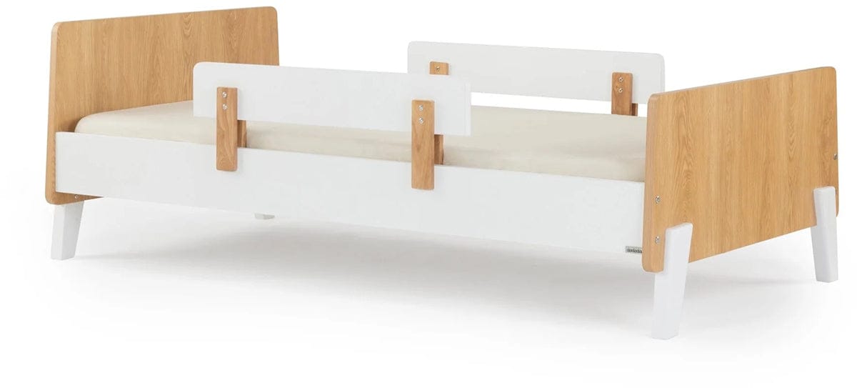 dadada Fun Bed, Twin Size - White / Red Oak (2 Boxes) - 90161-DA