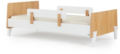 dadada Fun Bed, Twin Size - White / Red Oak (2 Boxes) - 90161-DA