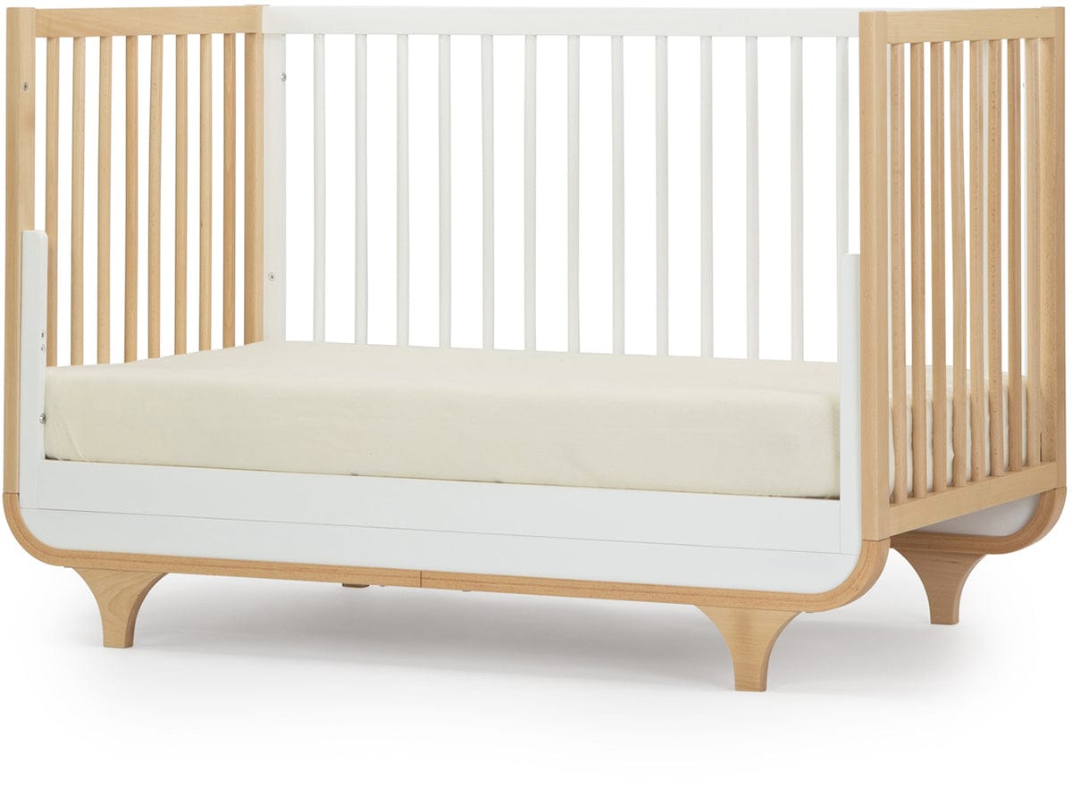 dadada Jolly 3-in-1 Convertible Crib - White / Natural - 10731-da