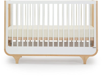dadada Jolly 3-in-1 Convertible Crib - White / Natural - 10731-da