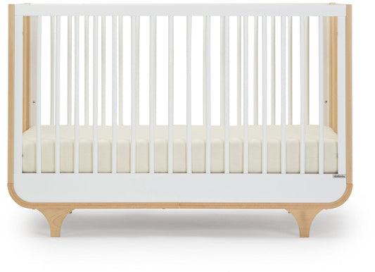 dadada Jolly 3-in-1 Convertible Crib - White / Natural - 10731-da