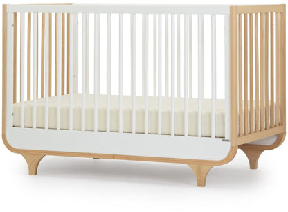 dadada Jolly 3-in-1 Convertible Crib - White / Natural - 10731-da