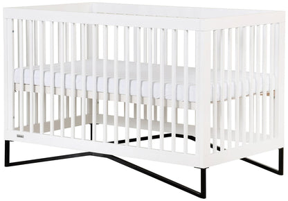 dadada Kenton 3-in-1 Convertible Crib - White / Black - 10941