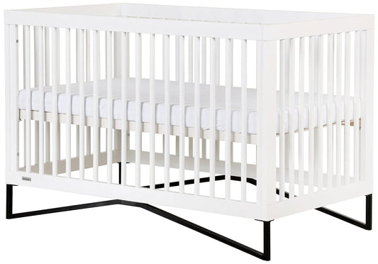 dadada Kenton 3-in-1 Convertible Crib - White / Black - 10941