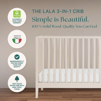 dadada Lala 3-in-1 Convertible Crib - Almond Milk - 14082