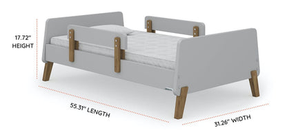 dadada Muse Toddler Bed - Gray/Natural - 70532-DA