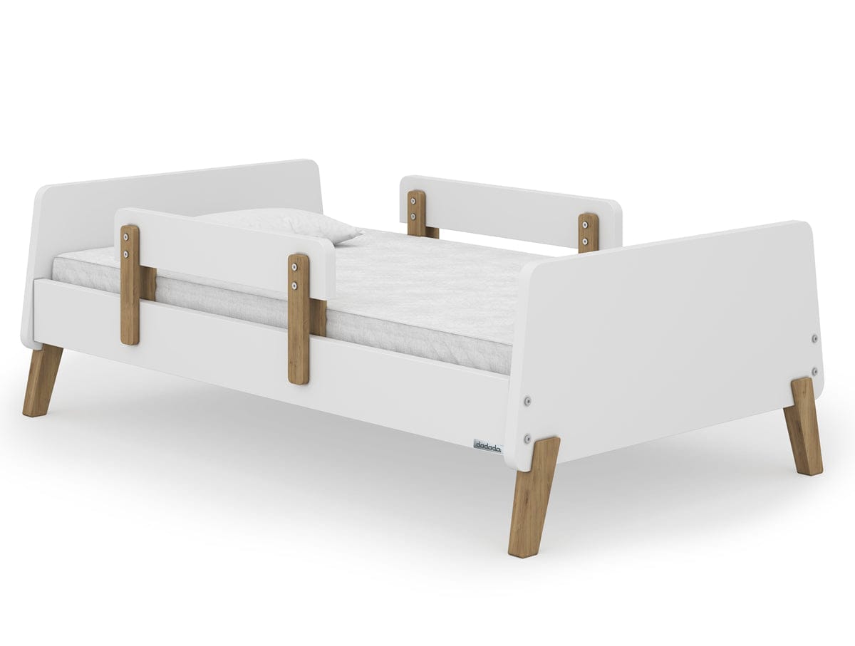 dadada Muse Toddler Bed - White/Natural - 70531-DA
