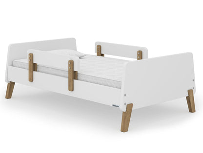 dadada Muse Toddler Bed - White/Natural - 70531-DA