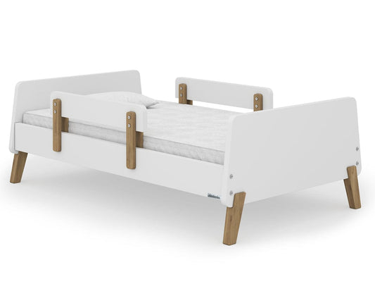 dadada Muse Toddler Bed - White/Natural - 70531-DA