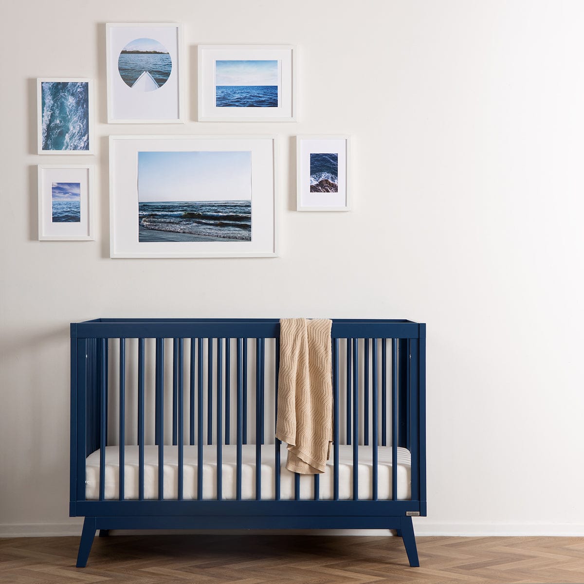 dadada Soho 3-in-1 Convertible Crib - Denim - 10405-DA
