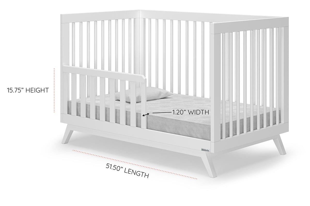 dadada Soho 3-in-1 Convertible Crib - White - 10401-DA