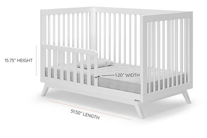 dadada Soho 3-in-1 Convertible Crib - White - 10401-DA