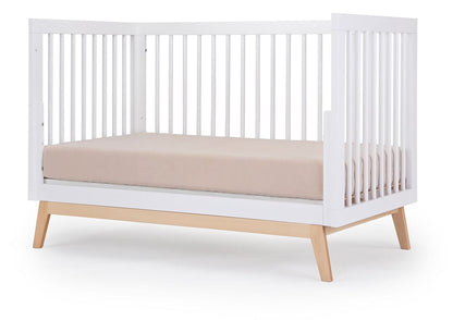 dadada Soho 3-in-1 Convertible Crib - White/Natural - 10431-da