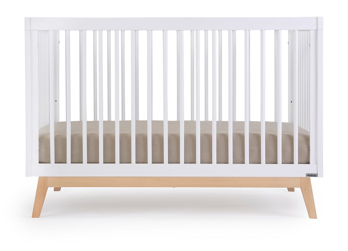 dadada Soho 3-in-1 Convertible Crib - White/Natural - 10431-da