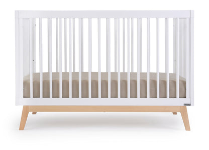 dadada Soho 3-in-1 Convertible Crib - White/Natural - 10431-da
