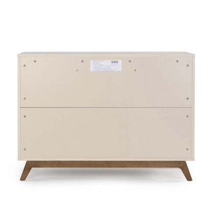 dadada Soho 5-Drawer Dresser - Almond Milk / Walnut (2 boxes) - 412282-DA
