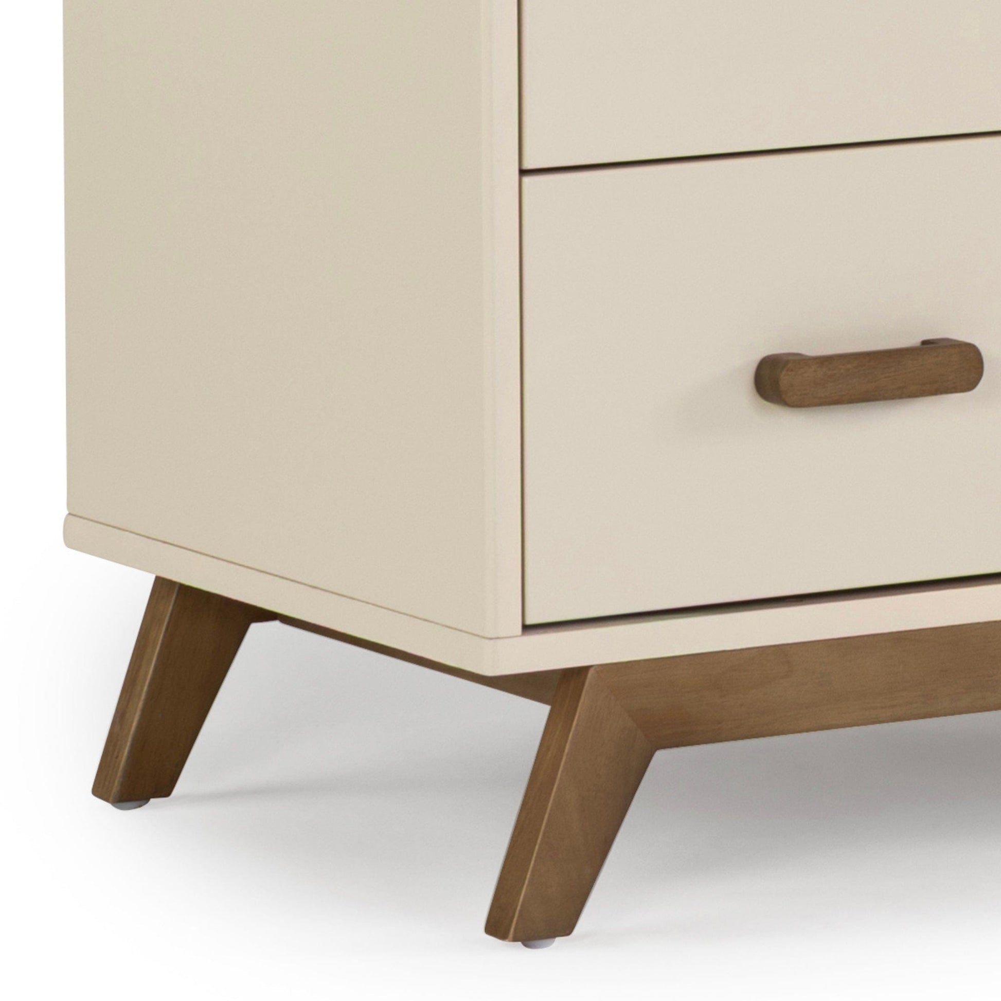 dadada Soho 5-Drawer Dresser - Almond Milk / Walnut (2 boxes) - 412282-DA