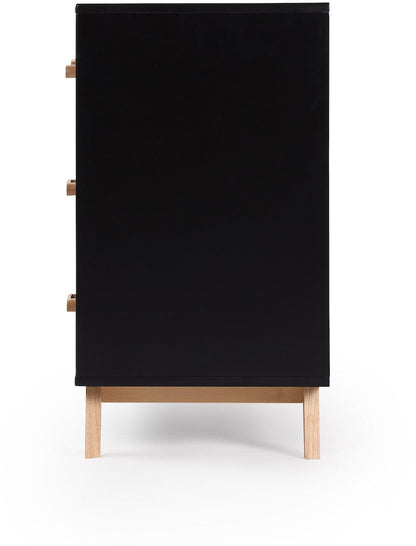 dadada Soho 5-Drawer Dresser - Black / Natural - 413251-DA