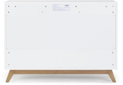 dadada Soho 5-Drawer Dresser - White / Walnut - 412208-DA