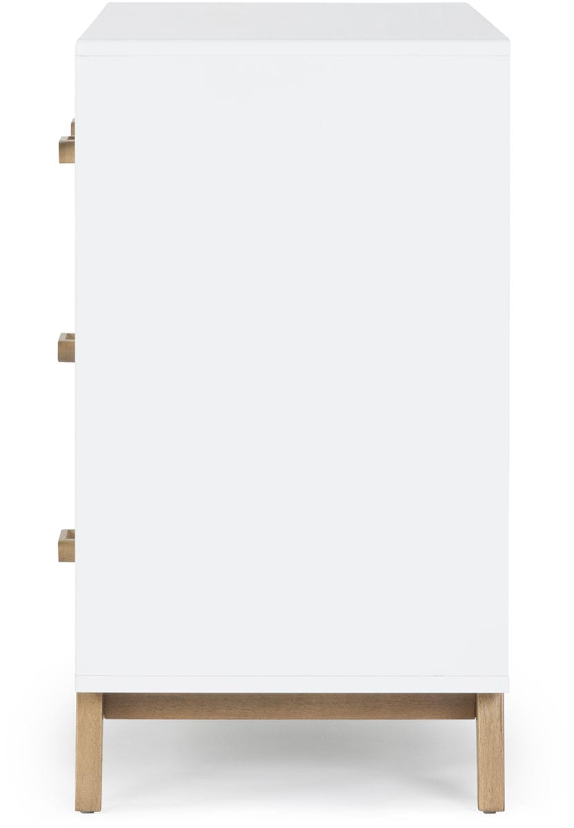 dadada Soho 5-Drawer Dresser - White / Walnut - 412208-DA