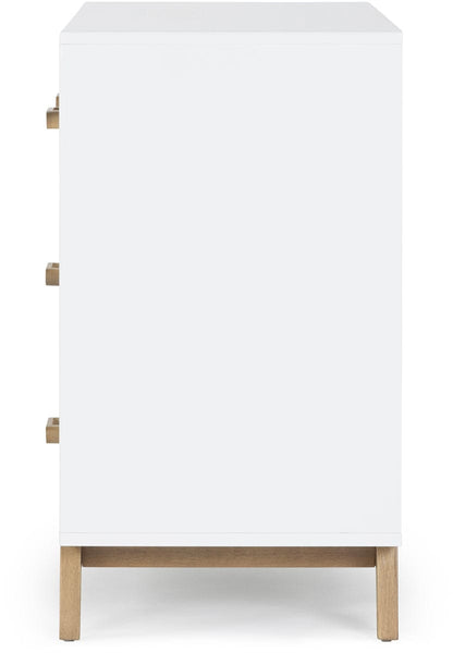 dadada Soho 5-Drawer Dresser - White / Walnut - 412208-DA
