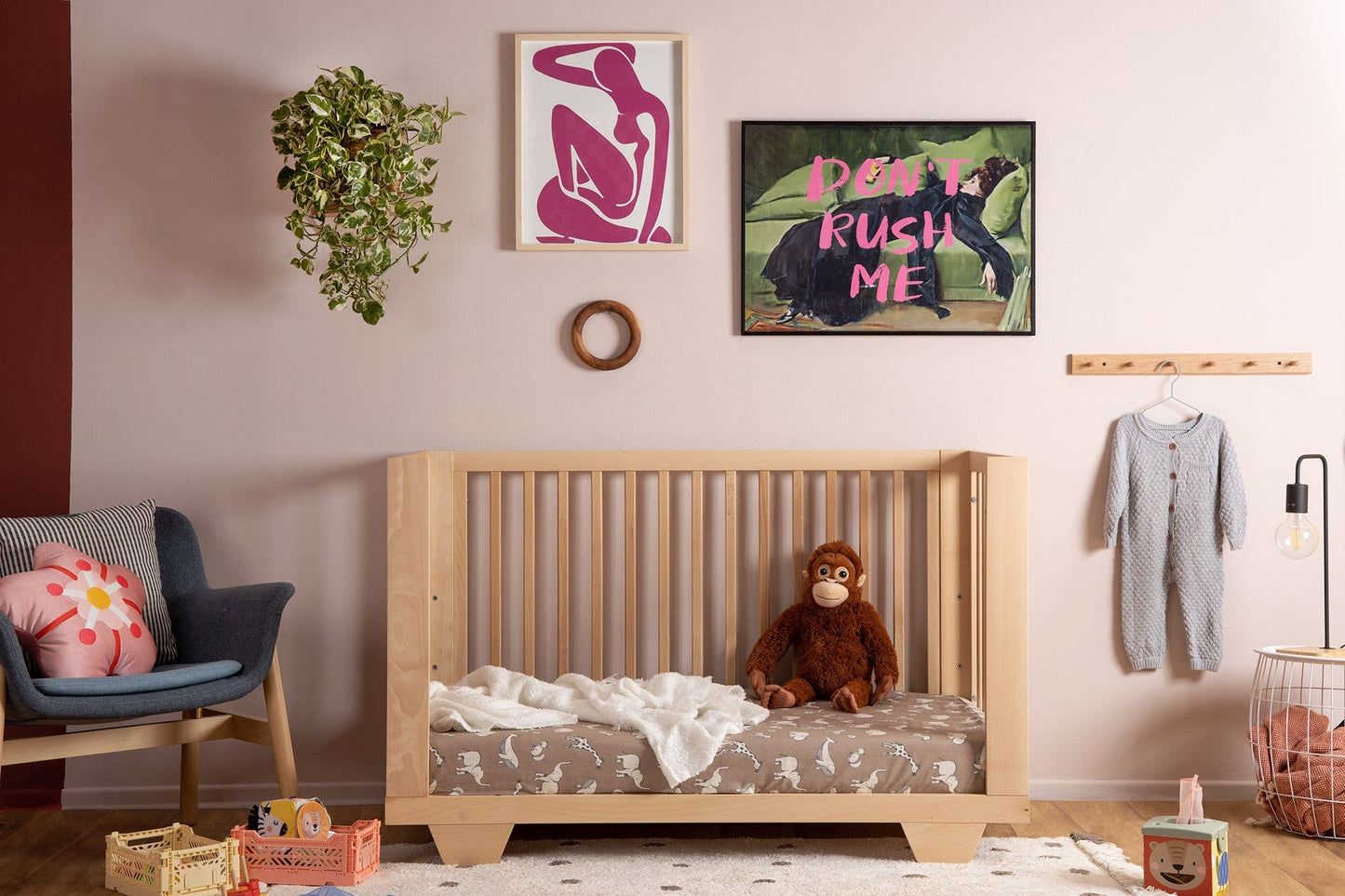 dadada Spirit 8-in-1 Convertible Crib - Natural - 16003-da