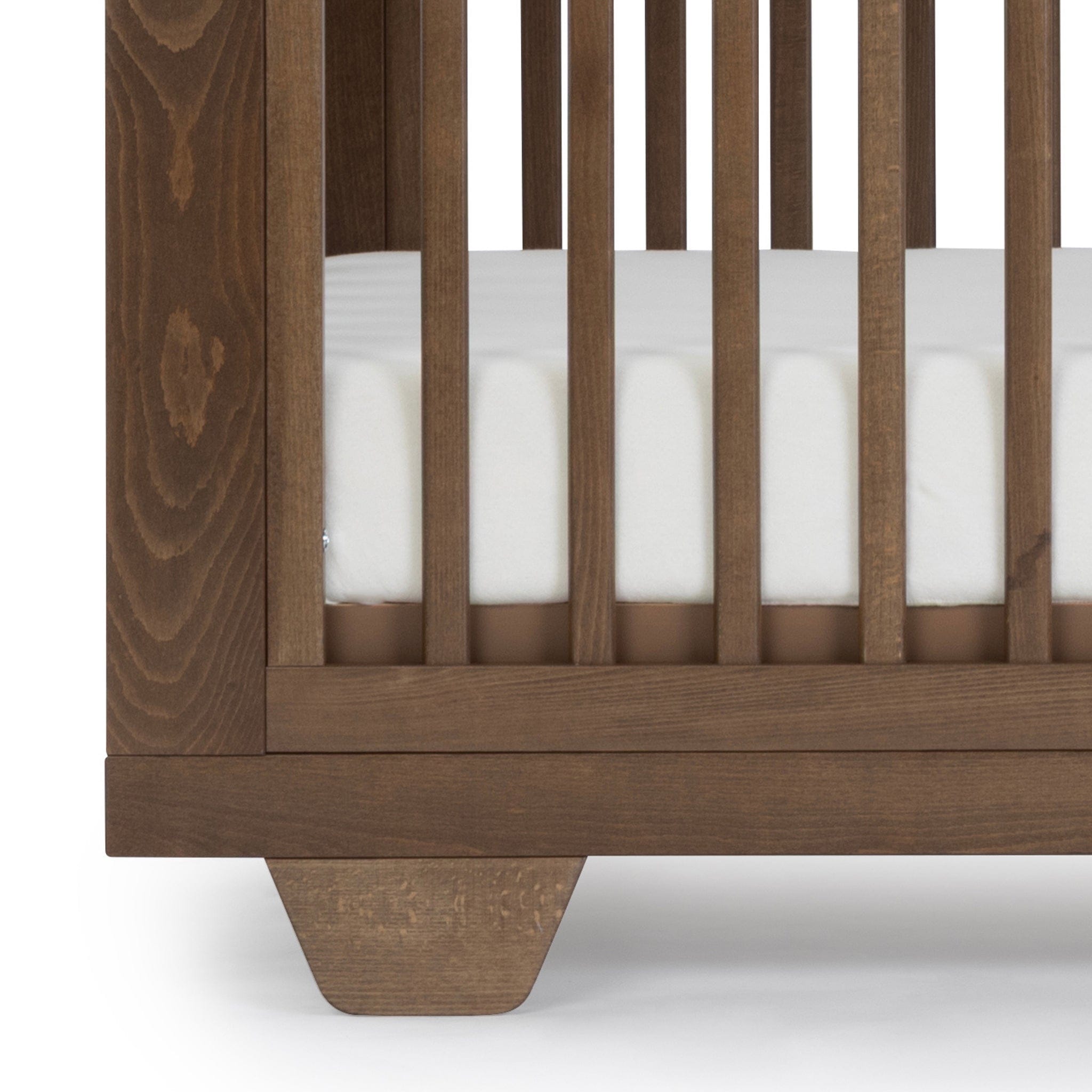 dadada Spirit 8-in-1 Convertible Crib - Walnut (with wheels