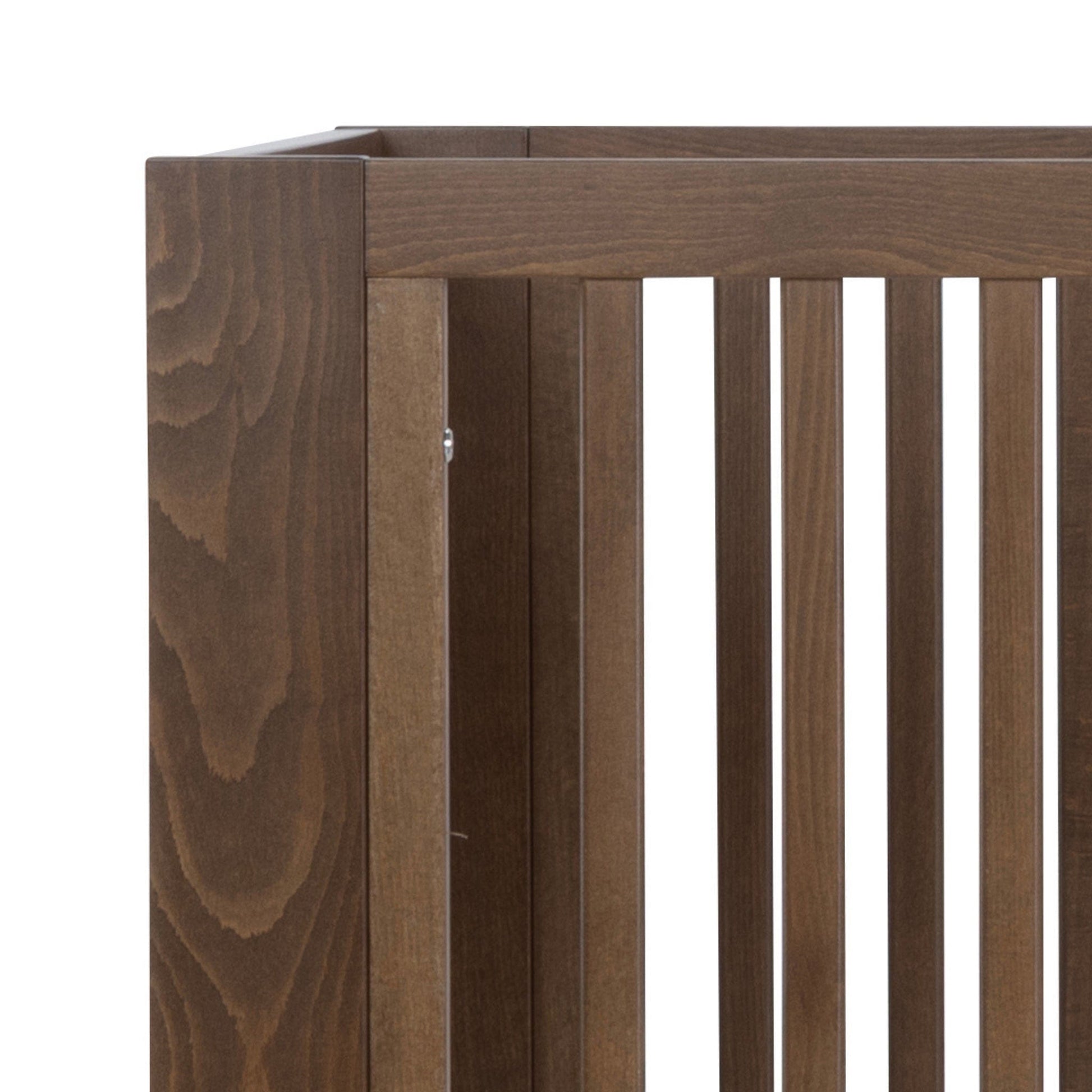 dadada Spirit 8-in-1 Convertible Crib - Walnut (with wheels) - 16008-DA