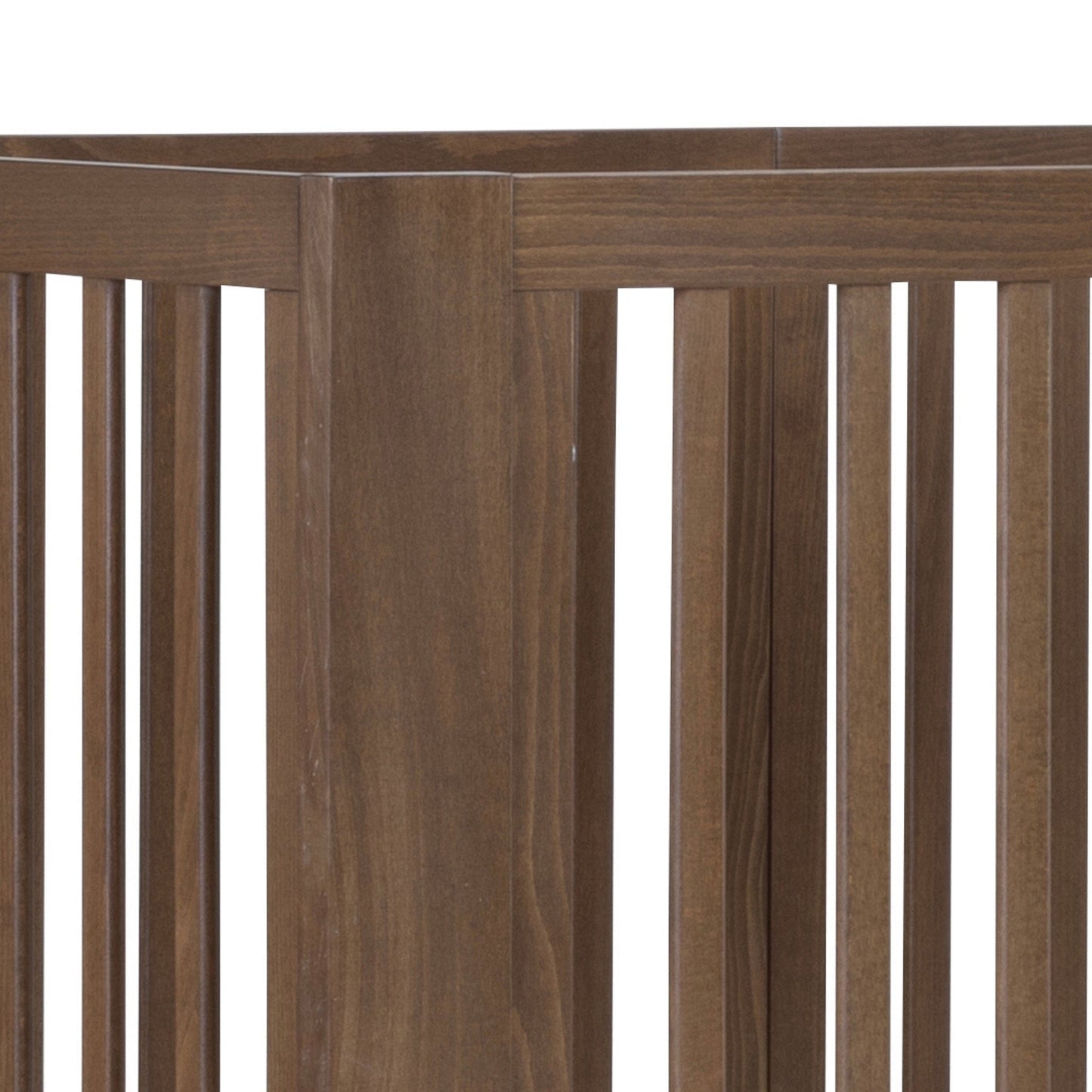 dadada Spirit 8-in-1 Convertible Crib - Walnut (with wheels) - 16008-DA