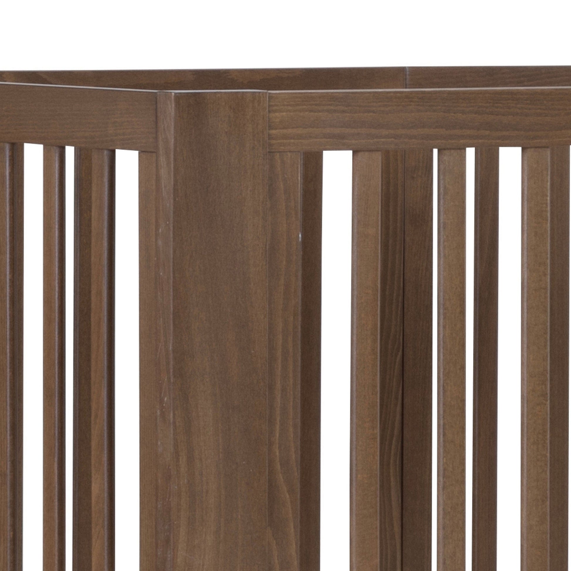 dadada Spirit 8-in-1 Convertible Crib - Walnut (with wheels) - 16008-DA
