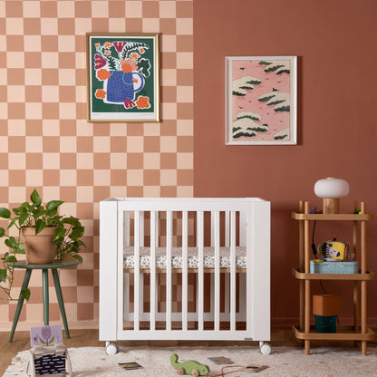 dadada Spirit 8-in-1 Convertible Crib - White / Natural - 16031-da