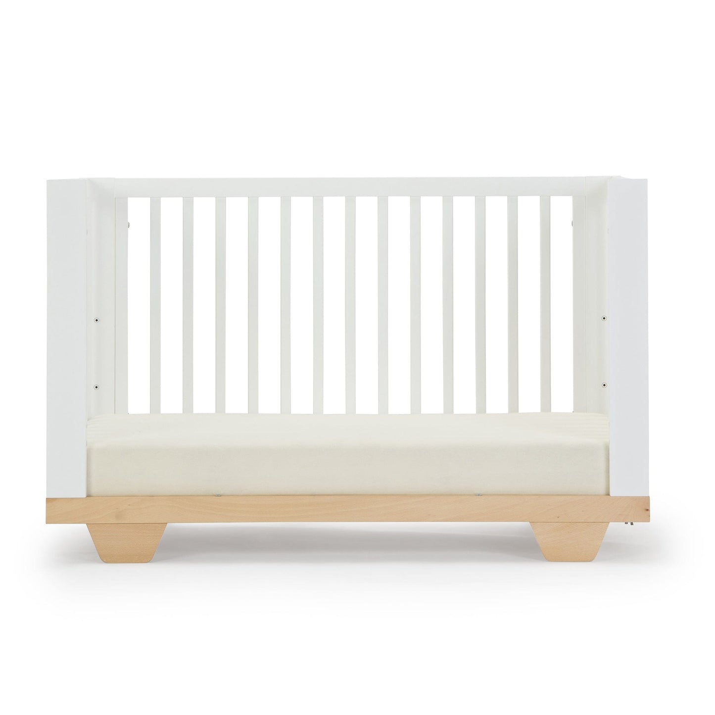 dadada Spirit 8-in-1 Convertible Crib - White / Natural - 16031-da
