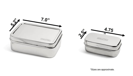 Dalcini Stainless Bistro & Snacker Combo Stainless Steel Storage Set - 628250439557