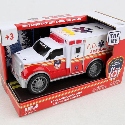 Daron Toys FDNY Ambulance W/Lights & Sound - NY554772