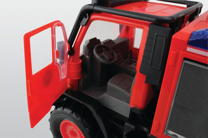 Daron red toy fire truck cab interior with open door