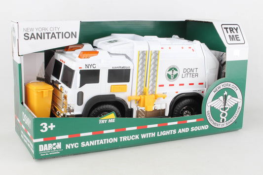 Daron Toys NYC Sanitation Garbage Truck W/Lights & Sound