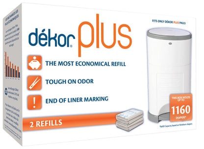Dekor Diaper Dekor Plus 2 Pack Refills - 2-22300