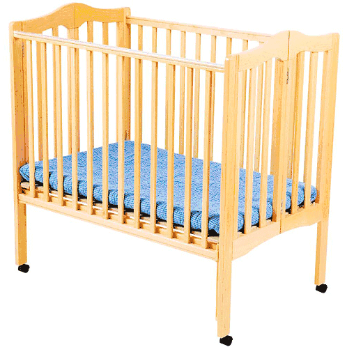 Delta Portable Crib Non Drop Side Natural