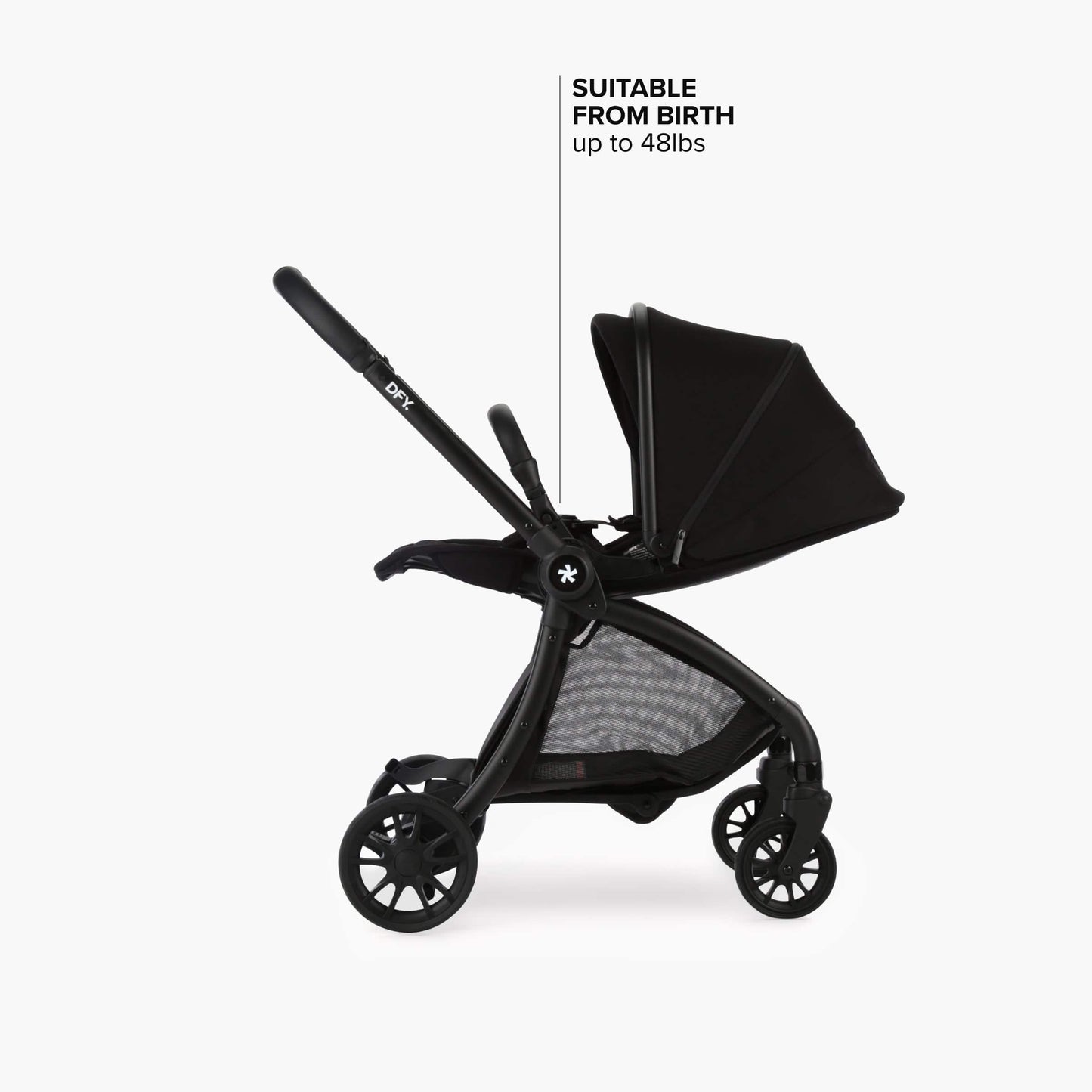 DFY. R1 Stroller -  Matte Black / Black - DFY01-101-01-004-001