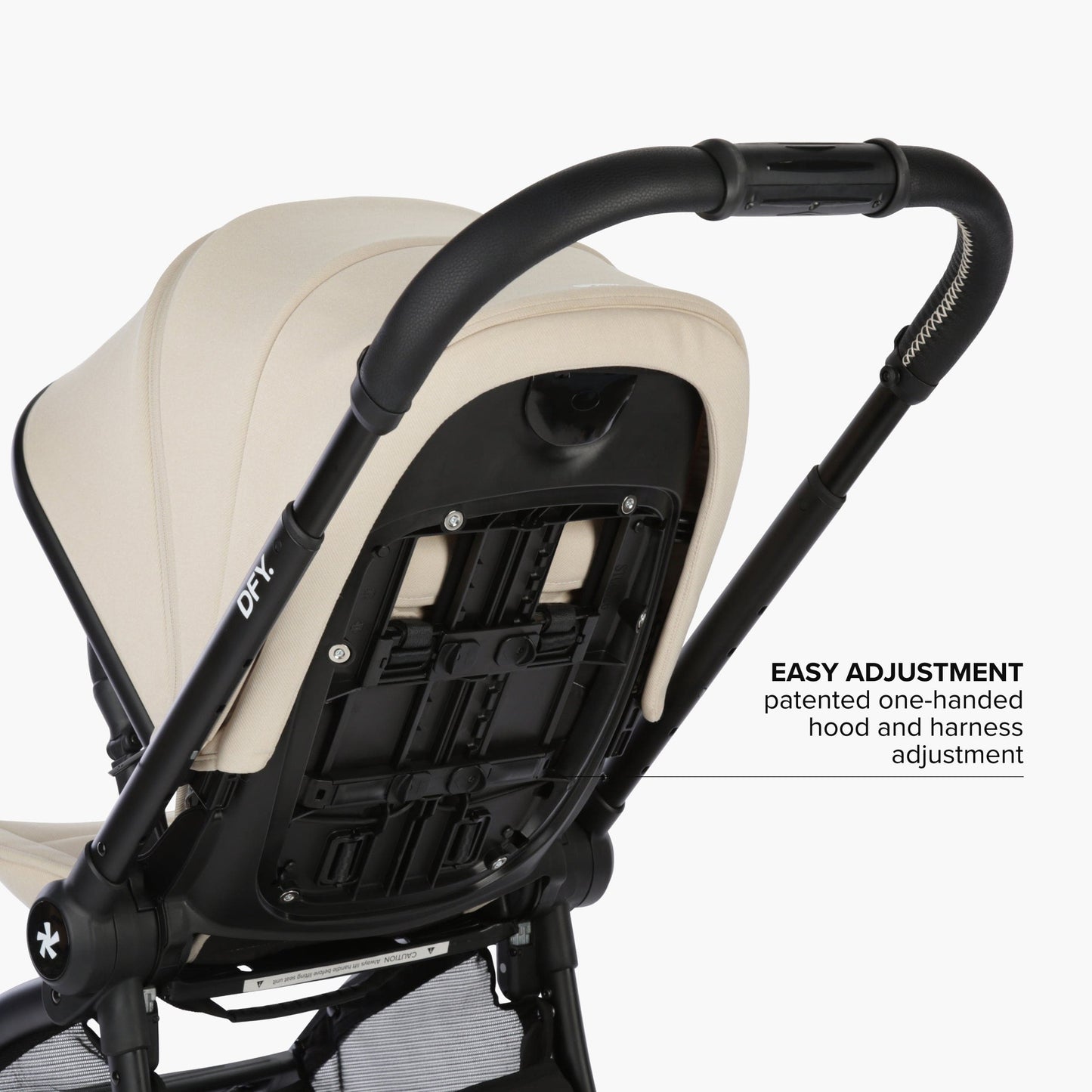 DFY. R1 Stroller -  Matte Black / Cream - DFY01-101-01-002-001