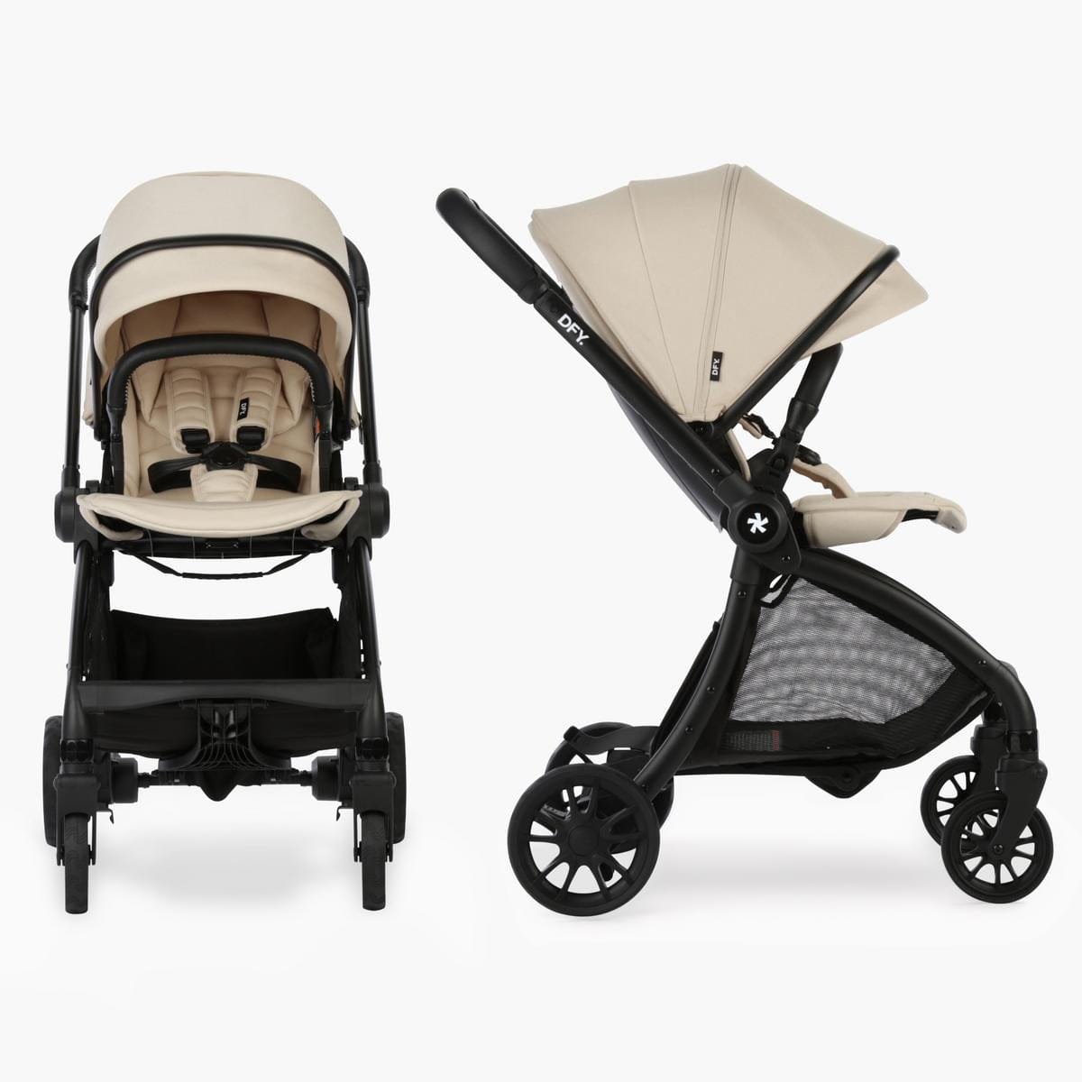 DFY. R1 Stroller -  Matte Black / Cream - DFY01-101-01-002-001