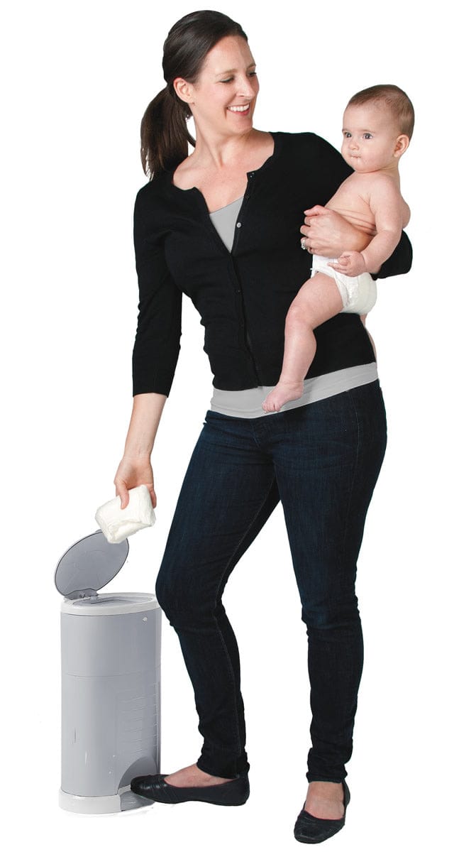 Dekor Diaper Dekor Mini Diaper Pail - Gray - 2-10026-1