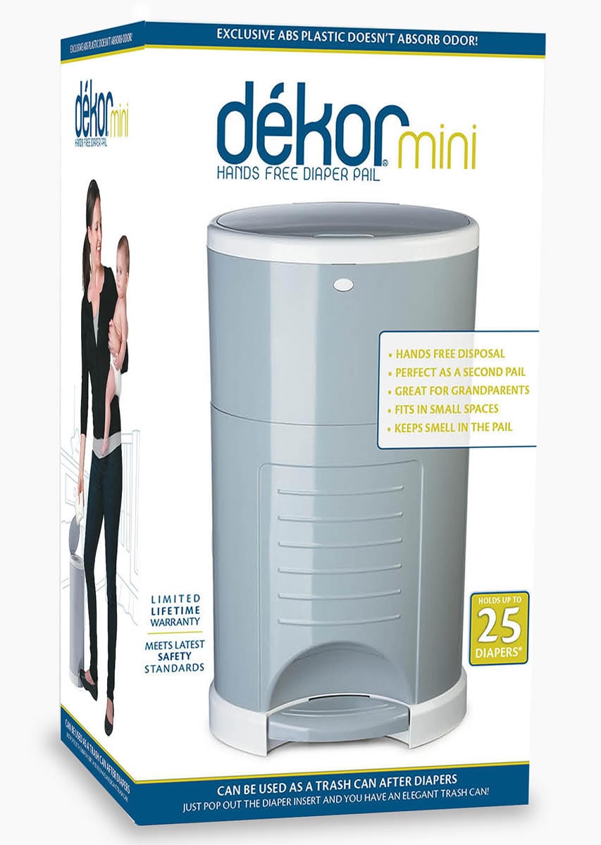 Dekor Diaper Dekor Mini Diaper Pail - Gray - 2-10026-1