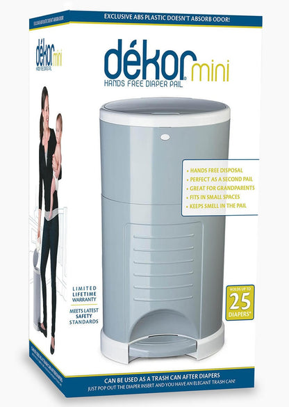 Dekor Diaper Dekor Mini Diaper Pail - Gray - 2-10026-1
