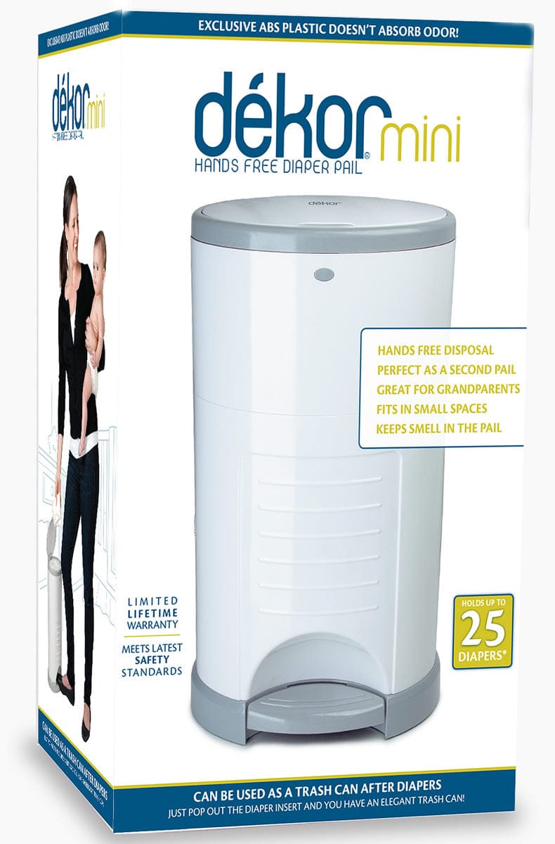 Dekor Diaper Dekor Mini Diaper Pail - White - 2-10021