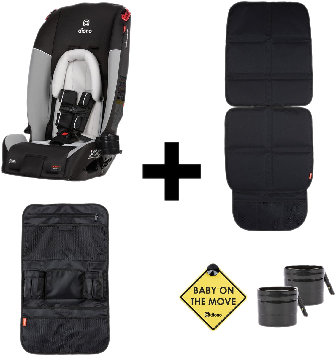 Diono Radian 3RX All-in-One Convertible Car Seat Bonus Pack 2020 Grey Limited Edition - 54026
