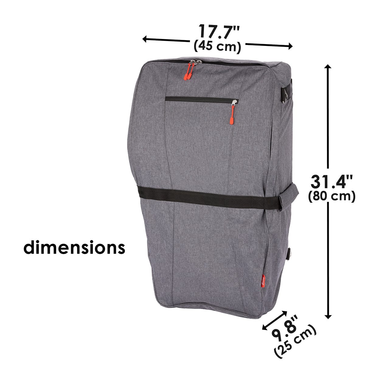 Diono Car Seat Travel Backpack - Gray - 40613-GL-01