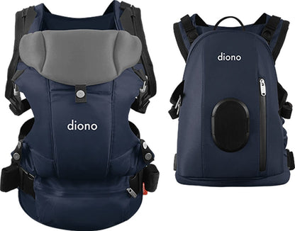 Diono Carus Complete 4-in-1 Baby Carrier + Detachable Backpack - Navy - 27272